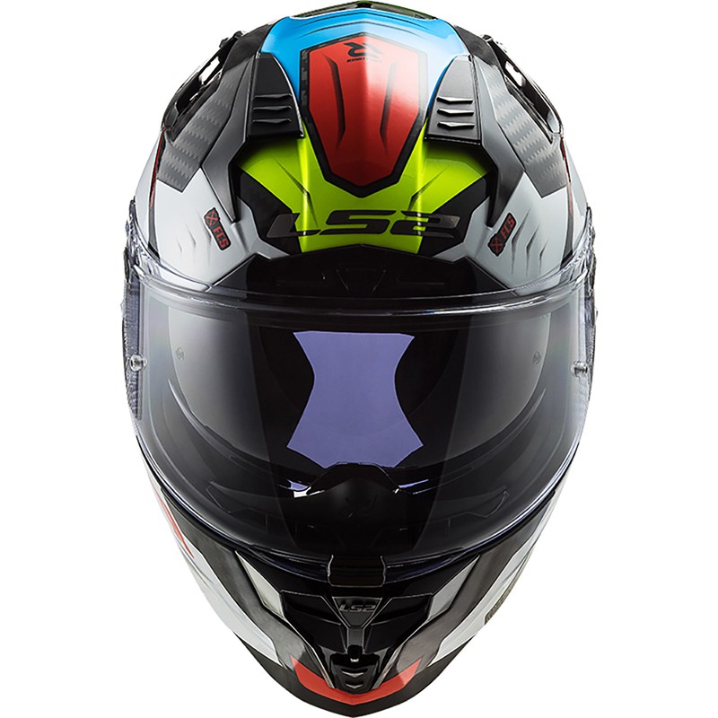 Full Face Motorcycle Helmet In Carbon Ls2 FF327 CHALLENGER C Sporty ...
