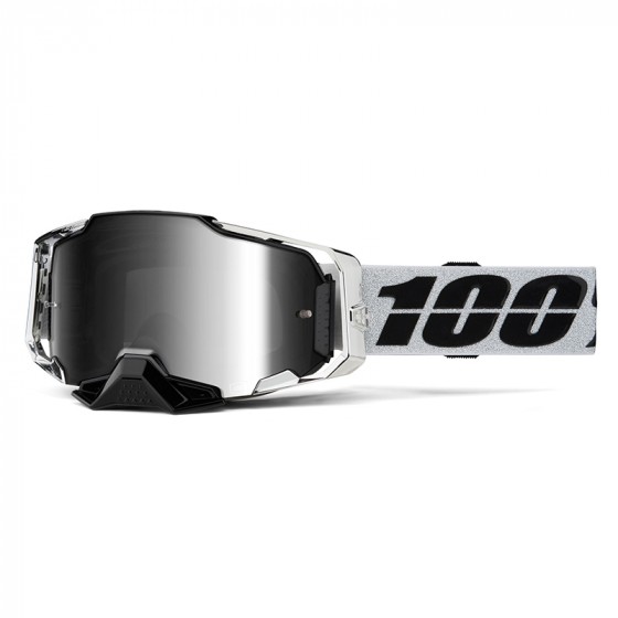 MX googles 100% Armega Atac Iridium Silver -10%